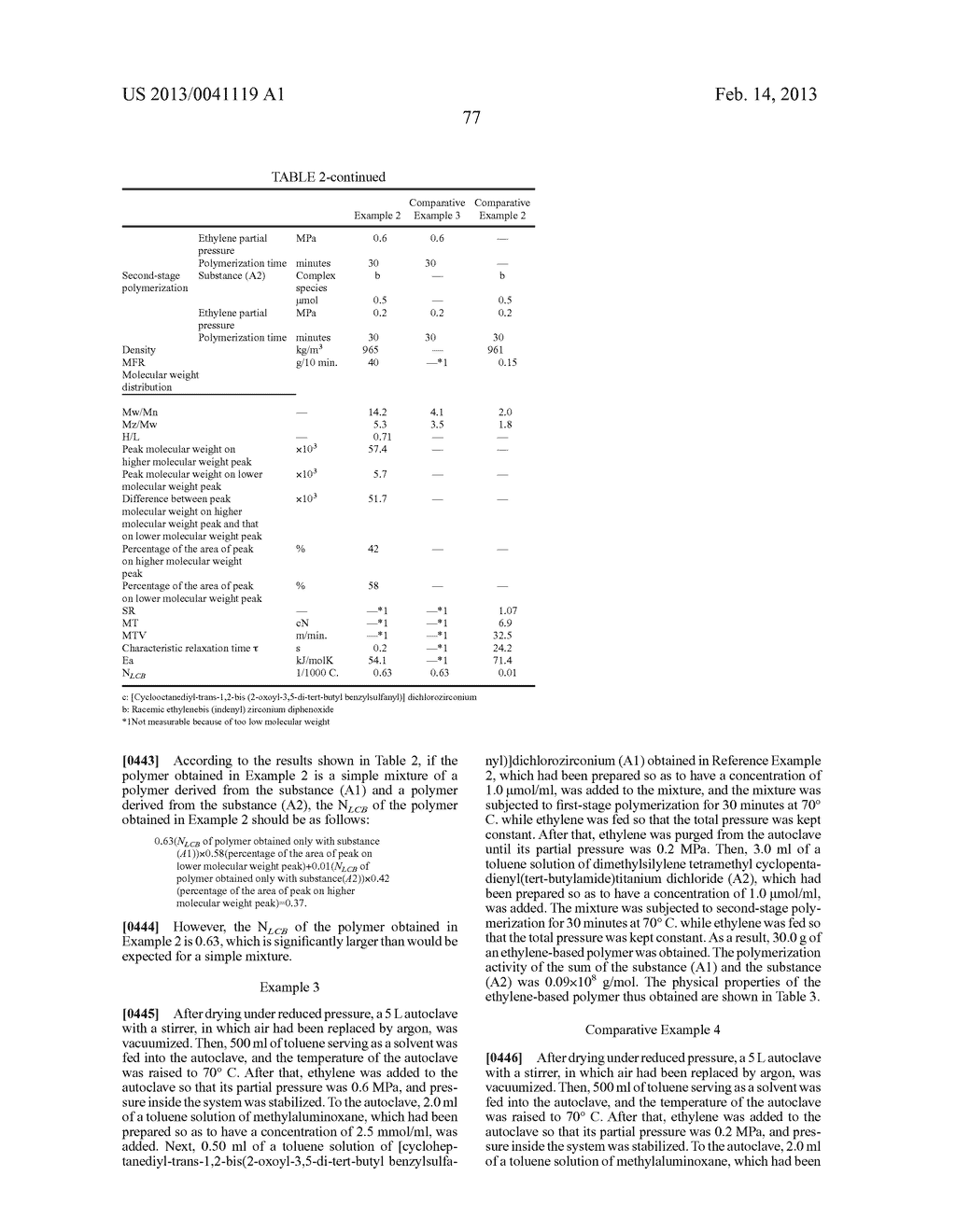 OLEFIN POLYMER PRODUCING METHOD, ETHYLENE POLYMER, AND MOLD PRODUCT - diagram, schematic, and image 78