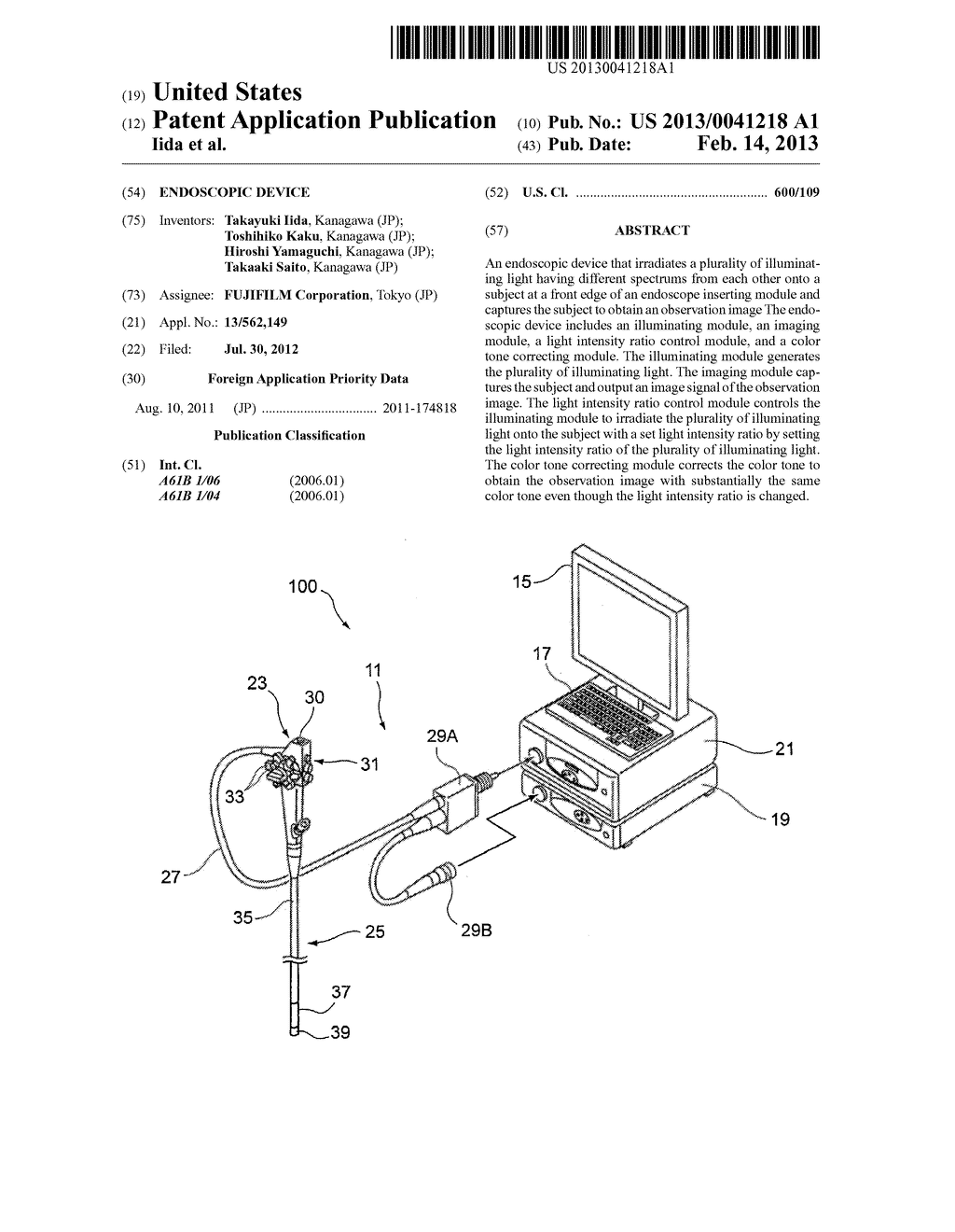 ENDOSCOPIC DEVICE - diagram, schematic, and image 01