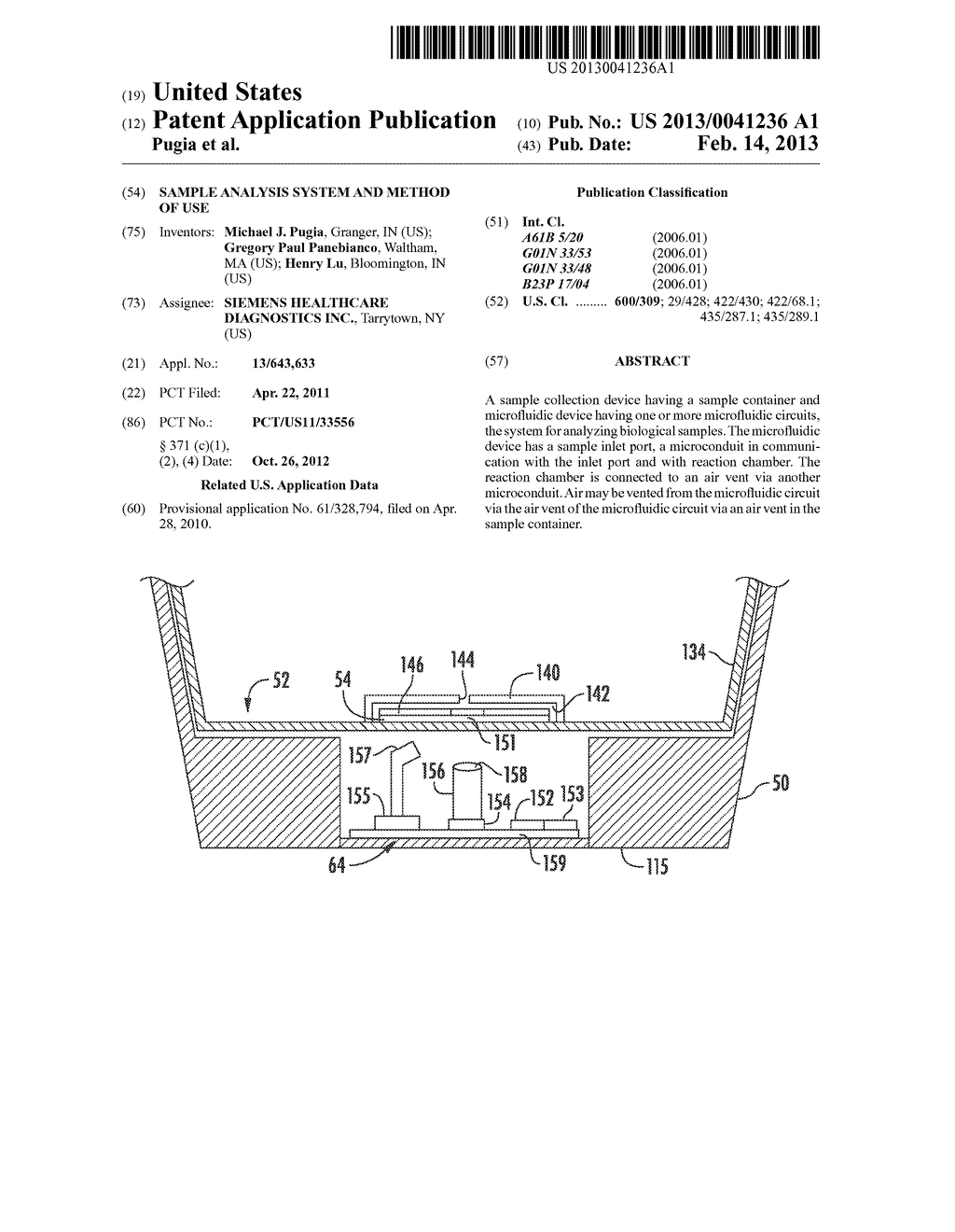 SAMPLE ANALYSIS SYSTEM AND METHOD OF USE - diagram, schematic, and image 01