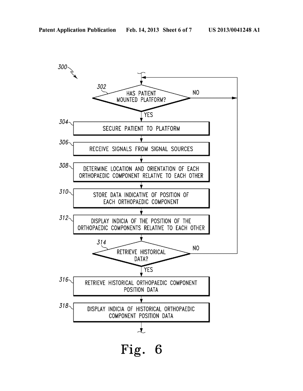 APPARATUS AND METHOD FOR MONITORING THE POSITION OF AN ORTHOPAEDIC     PROSTHESIS - diagram, schematic, and image 07