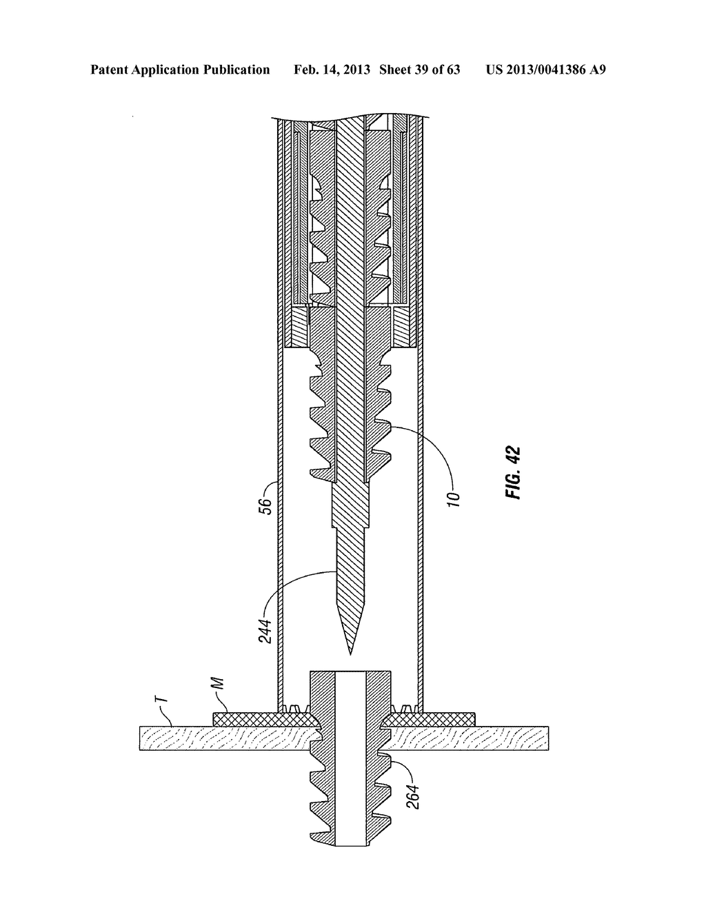 Multiple member interconnect for surgical instrument and absorbable screw     fastener - diagram, schematic, and image 40