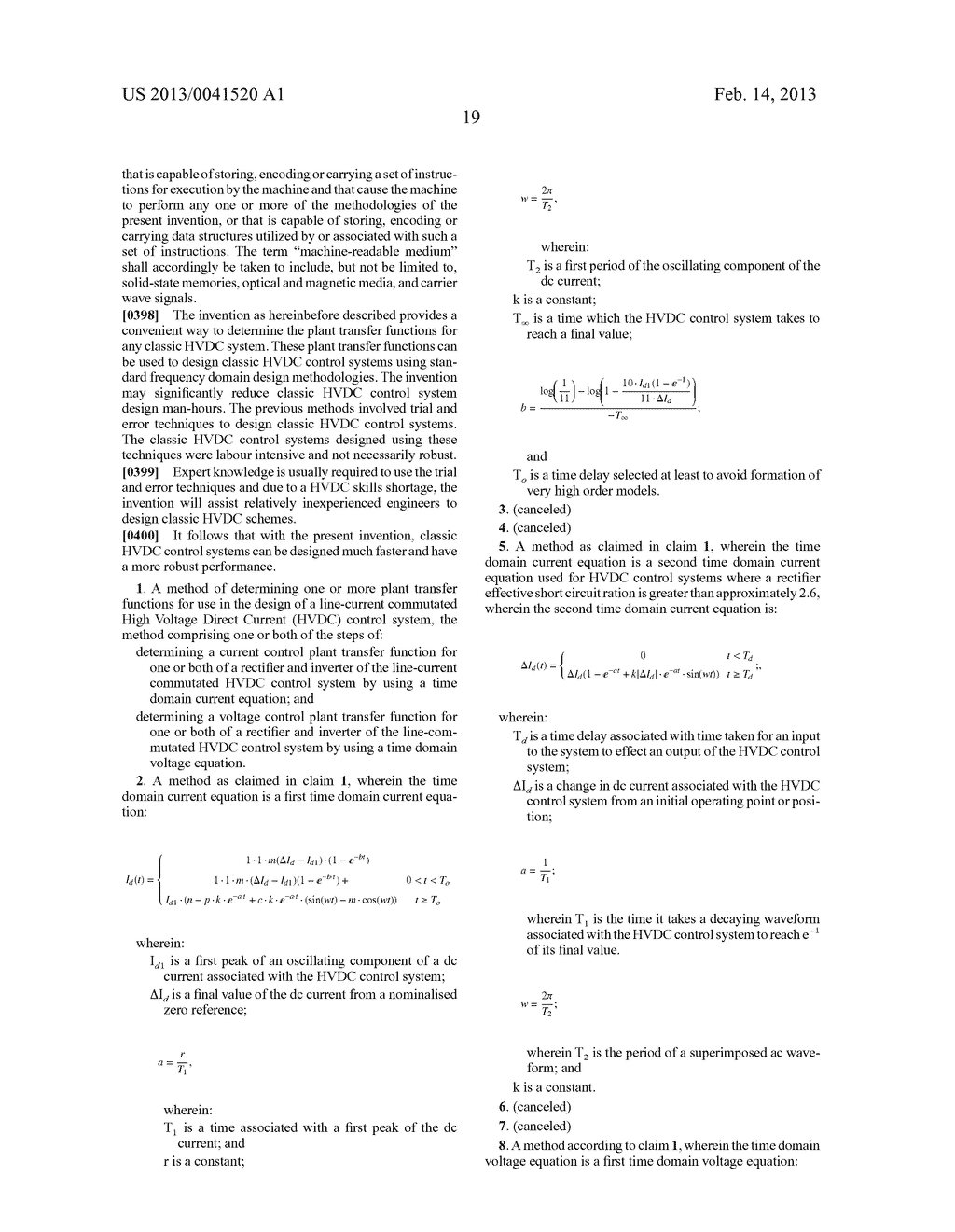 METHOD AND SYSTEM FOR FACILITATING DESIGN OF A HIGH VOLTAGE (HVDC) CONTROL     SYSTEM, AN HVDC SYSTEM AND A METHOD FOR OPTIMISING AN HVDC SYSTEM - diagram, schematic, and image 37