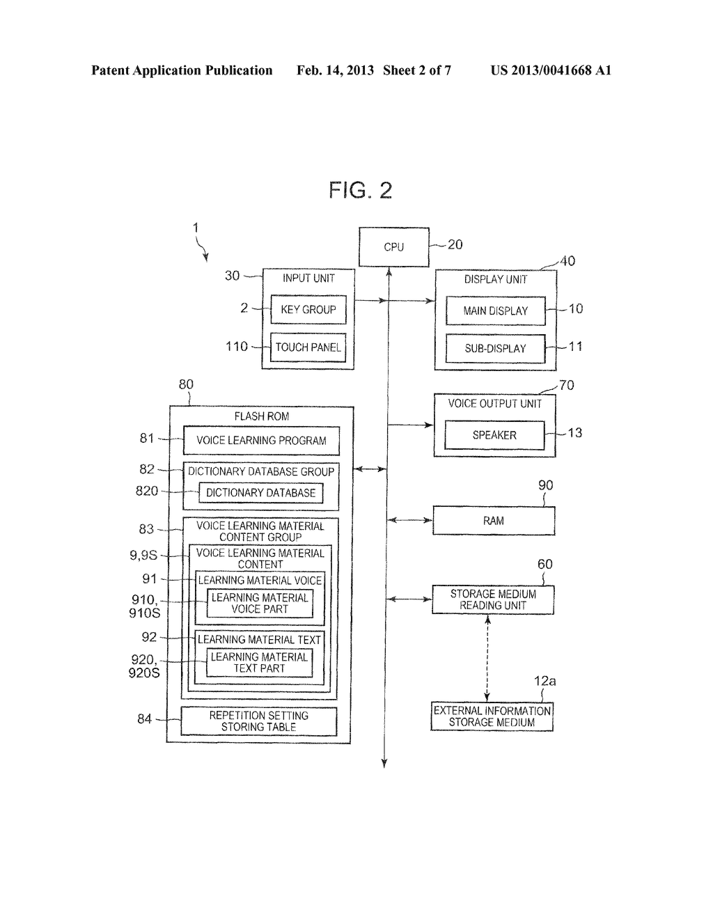 VOICE LEARNING APPARATUS, VOICE LEARNING METHOD, AND STORAGE MEDIUM     STORING VOICE LEARNING PROGRAM - diagram, schematic, and image 03