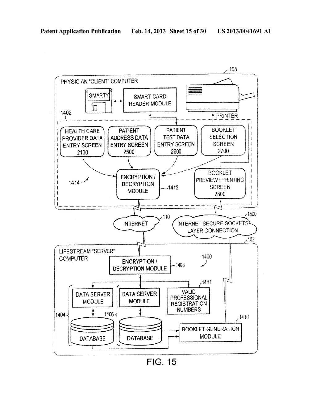HEALTH MONITORING AND DIAGNOSTIC DEVICE AND NETWORK-BASED HEALTH     ASSESSMENT AND MEDICAL RECORDS MAINTENANCE SYSTEM - diagram, schematic, and image 16