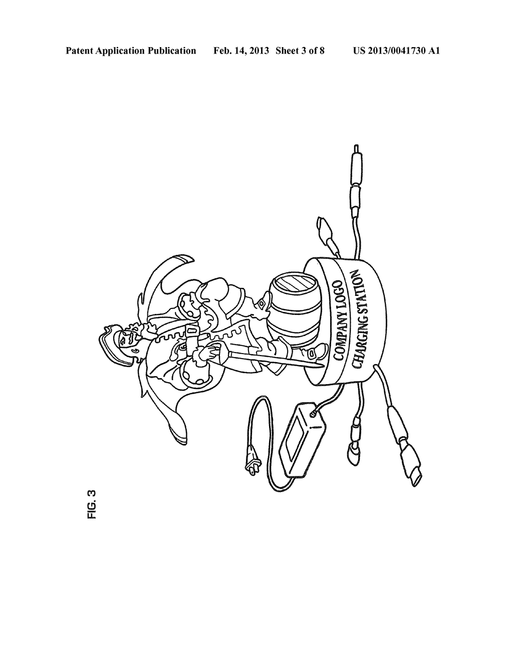 ADVERTISING DEVICE WITH CHARGING BASE - diagram, schematic, and image 04