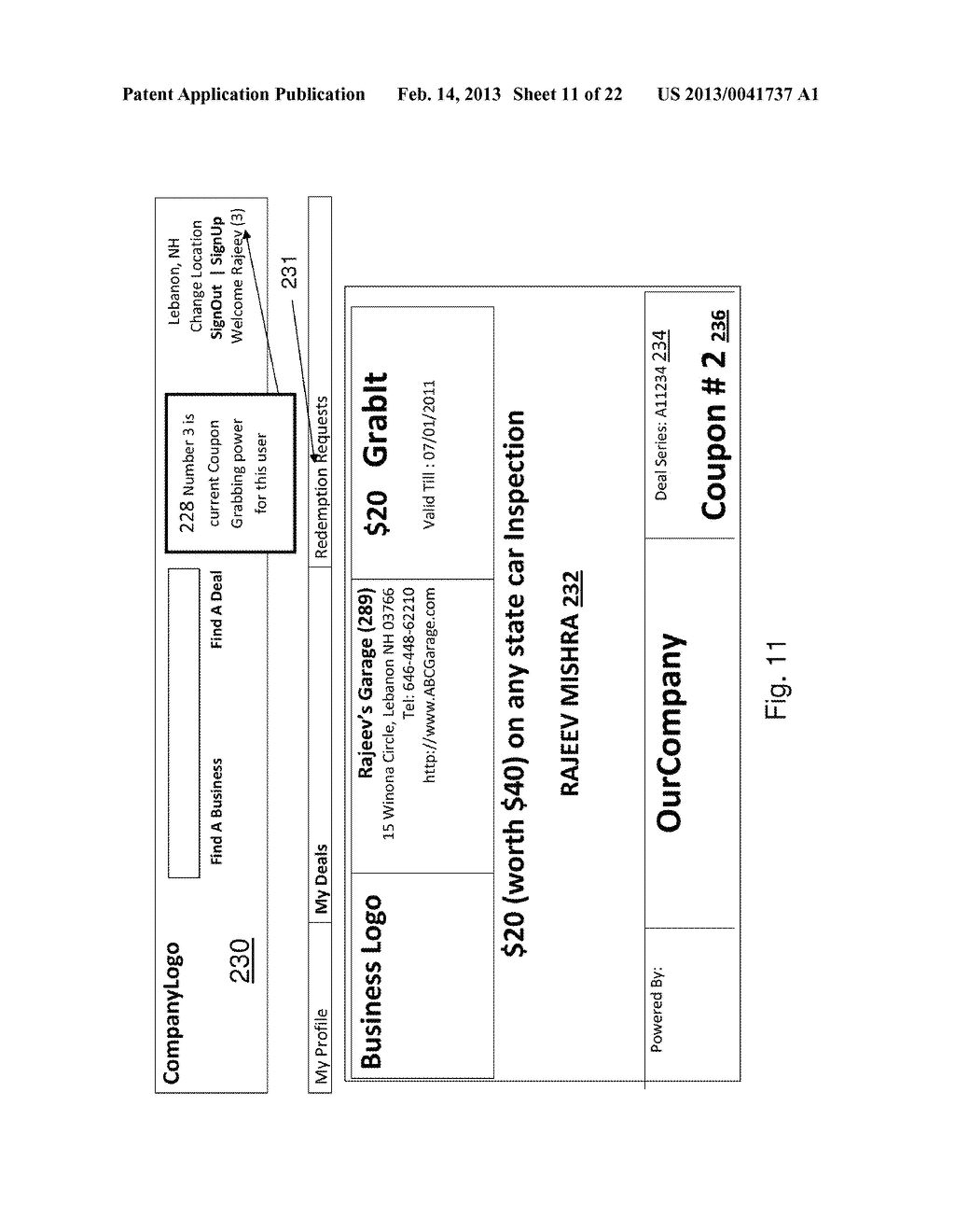 ELECTRONIC COUPON SYSTEM AND METHOD - diagram, schematic, and image 12