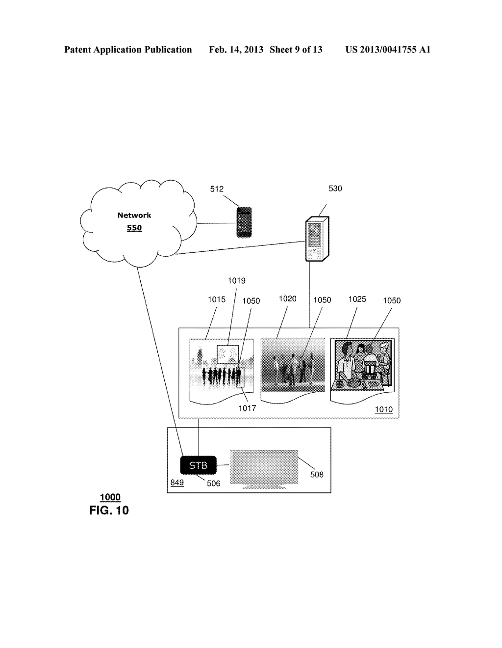METHOD AND APPARATUS FOR MANAGING ADVERTISEMENT CONTENT AND PERSONAL     CONTENT - diagram, schematic, and image 10