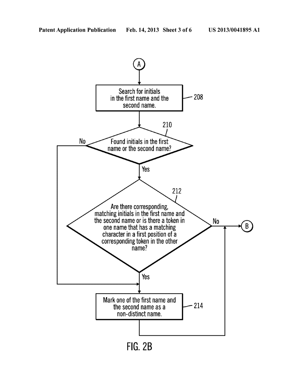 IDENTIFYING NON-DISTINCT NAMES IN A SET OF NAMES - diagram, schematic, and image 04