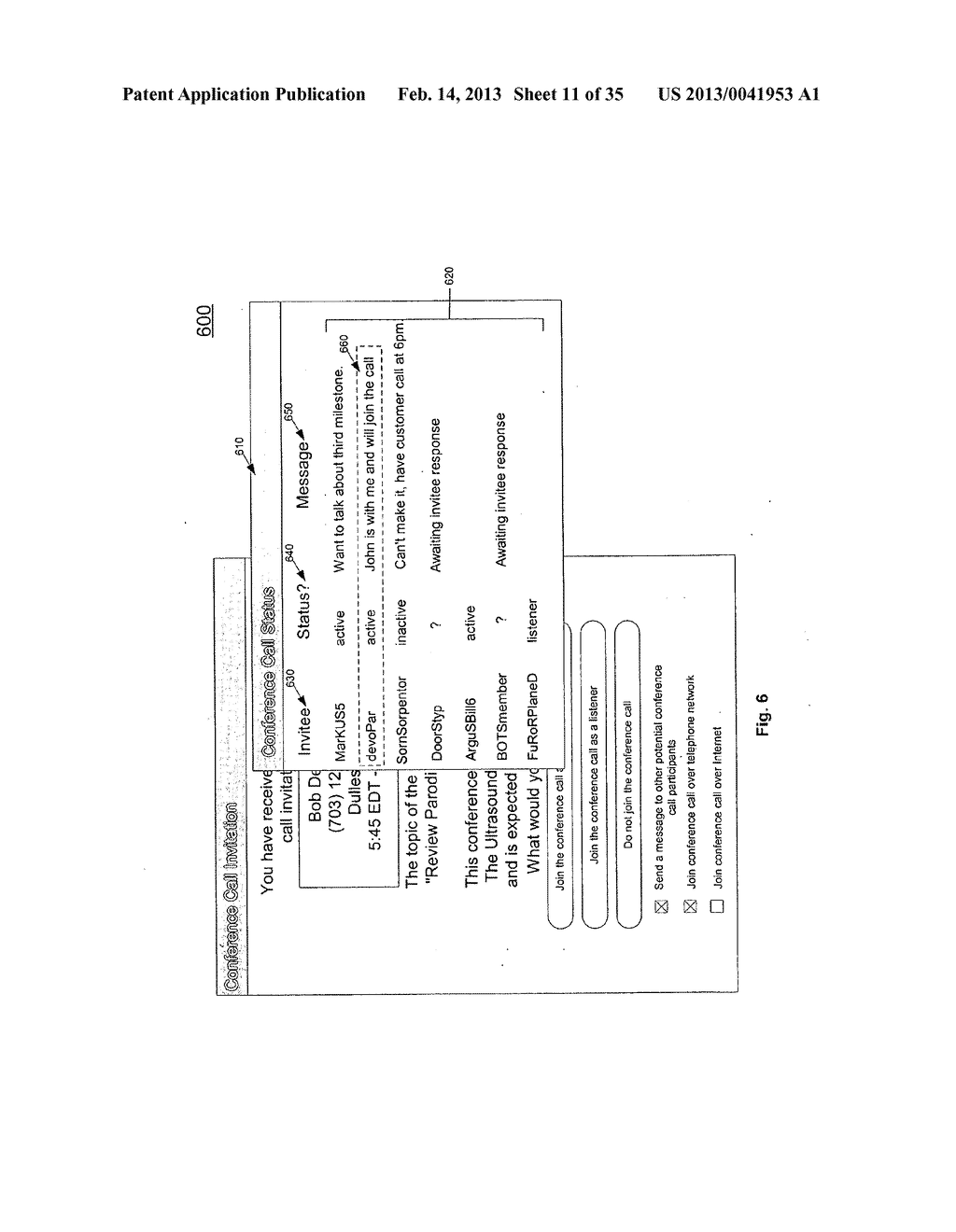 Conference Calls and Meetings Via Electronic Messaging Interface - diagram, schematic, and image 12