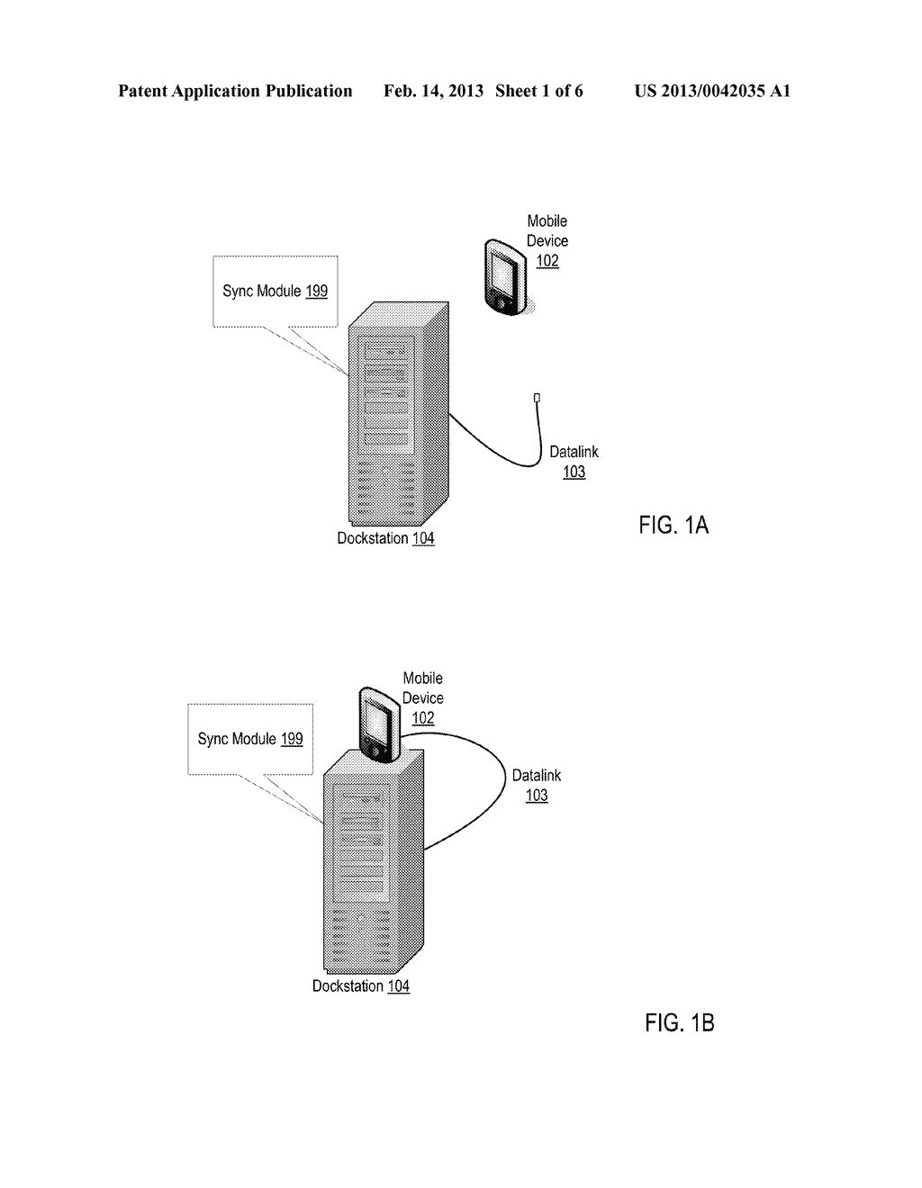 Synchronization Of Data Between An Electronic Computing Mobile Device And     An Electronic Computing Dockstation - diagram, schematic, and image 02