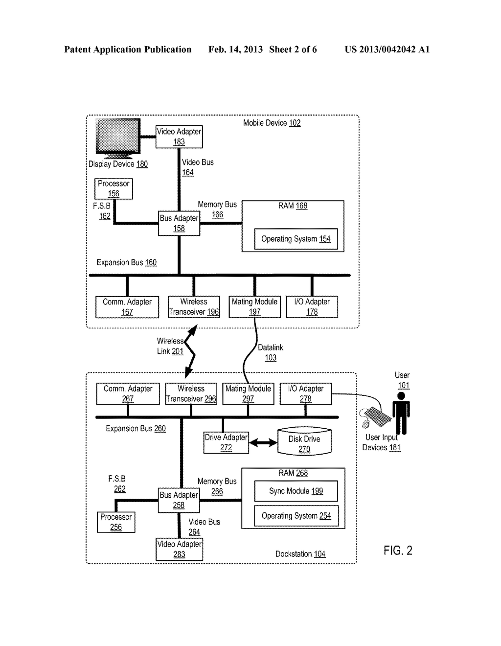 Synchronization Of Data Between An Electronic Computing Mobile Device And     An Electronic Computing Dockstation - diagram, schematic, and image 03