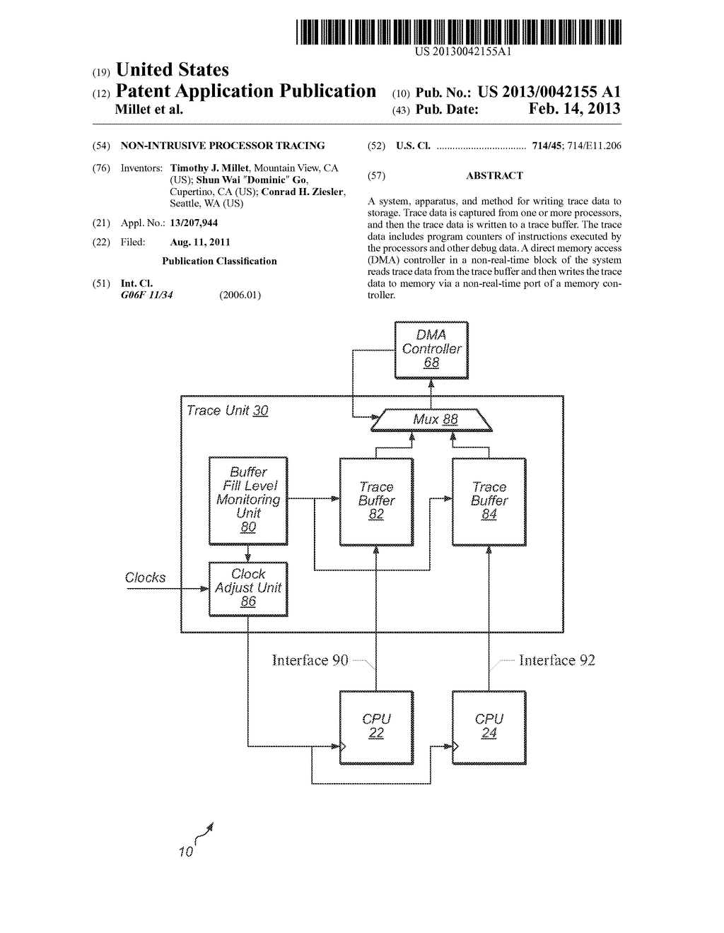 NON-INTRUSIVE PROCESSOR TRACING - diagram, schematic, and image 01