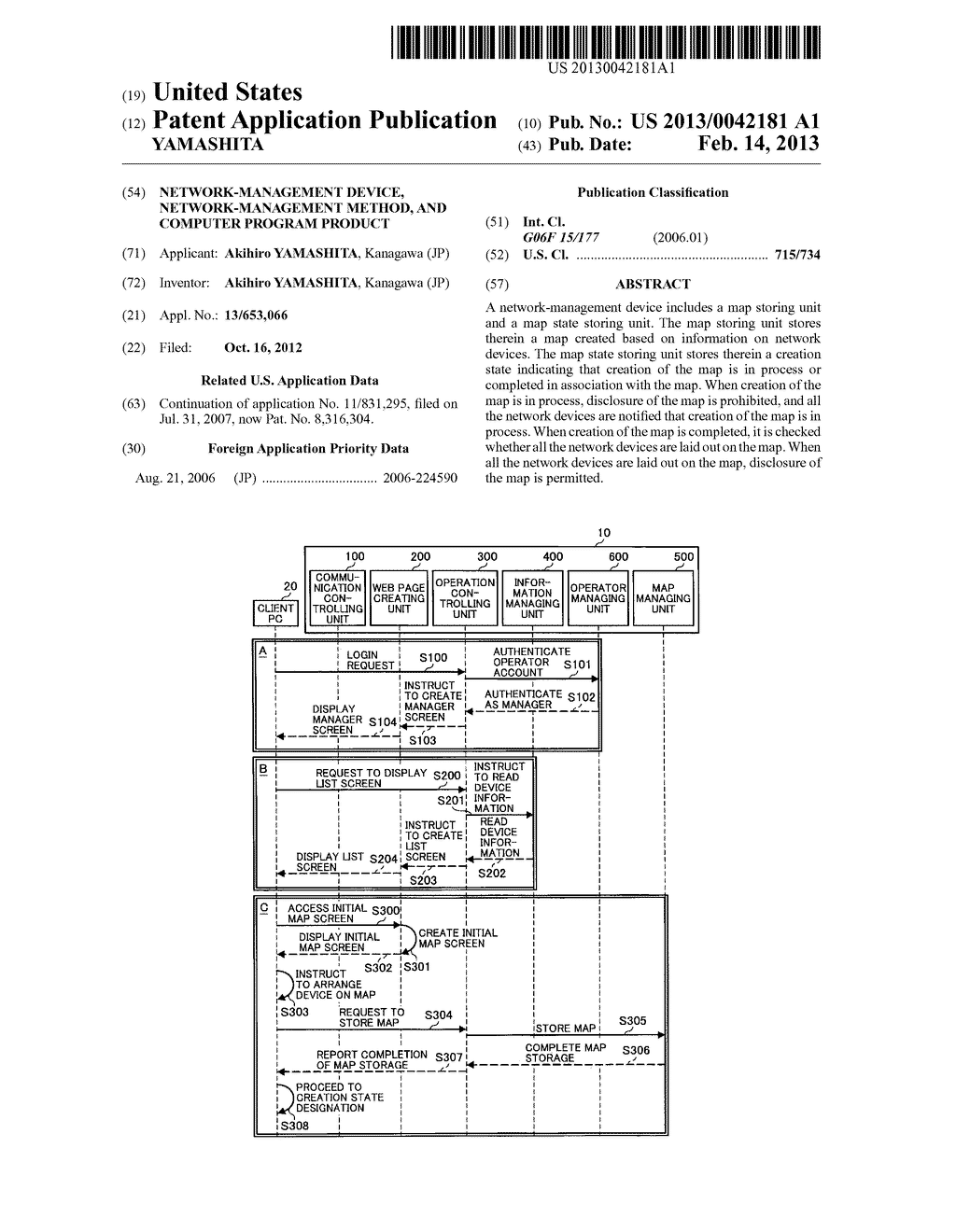 NETWORK-MANAGEMENT DEVICE, NETWORK-MANAGEMENT METHOD, AND COMPUTER PROGRAM     PRODUCT - diagram, schematic, and image 01