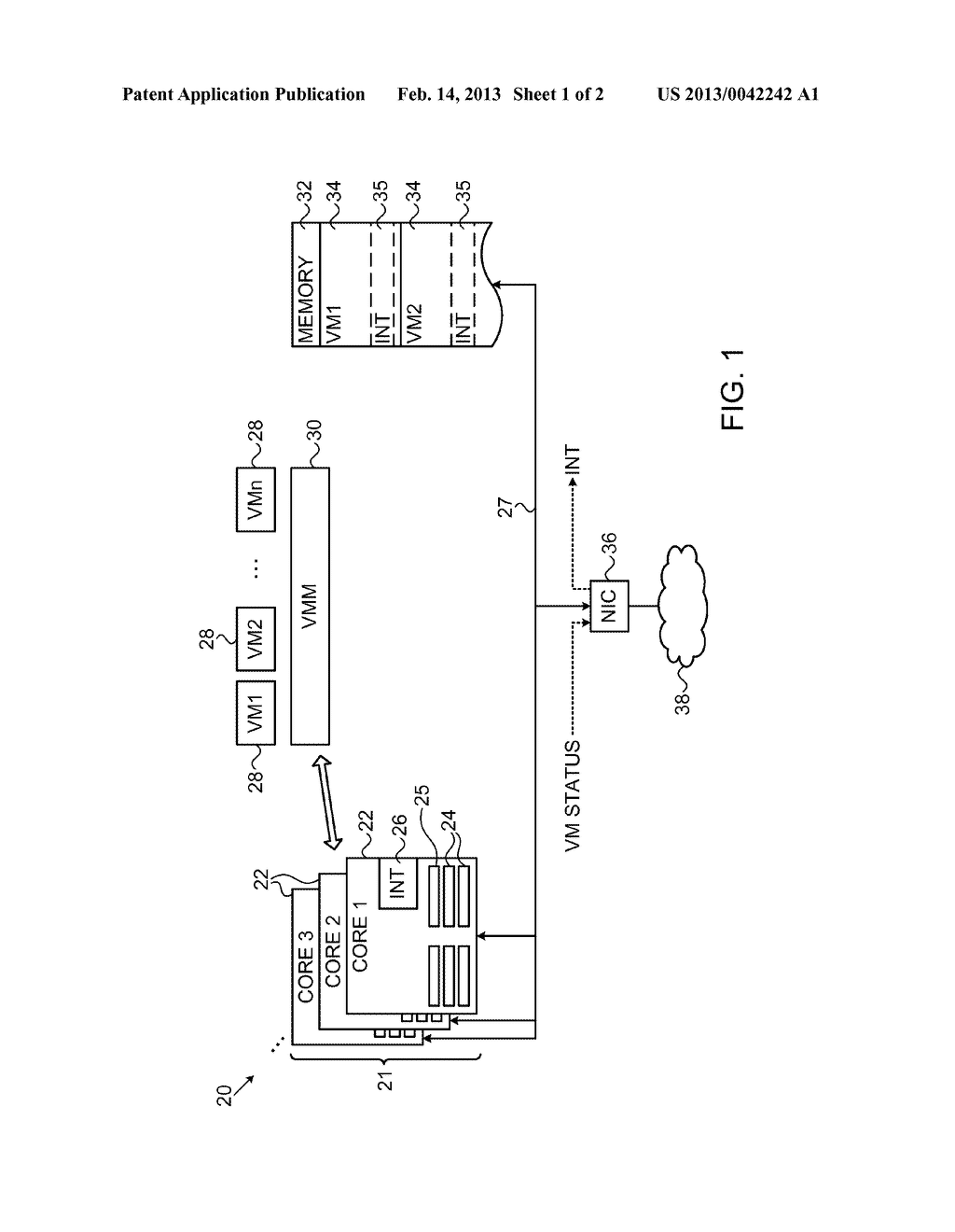 Interrupt Handling in a Virtual Machine Environment - diagram, schematic, and image 02