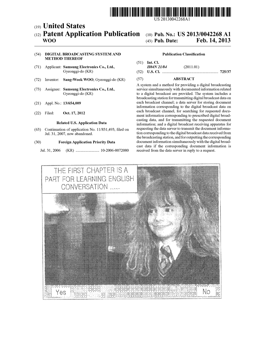 DIGITAL BROADCASTING SYSTEM AND METHOD THEREOF - diagram, schematic, and image 01