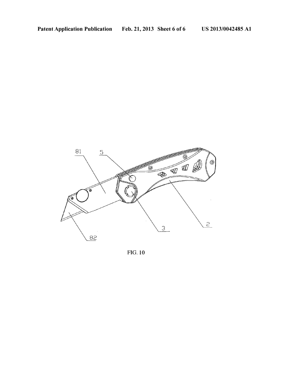 MULTI-ANGLE POSITIONED FOLDABLE KNIFE - diagram, schematic, and image 07