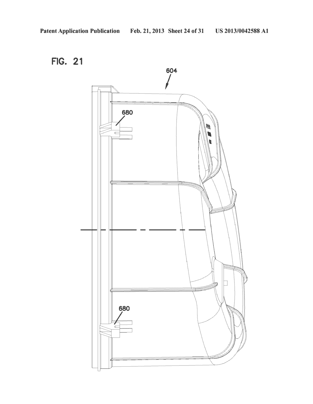 AIR CLEANER ARRANGEMENTS WITH END SUPPORT FOR CARTRIDGE; COMPONENTS; AND,     METHODS - diagram, schematic, and image 25