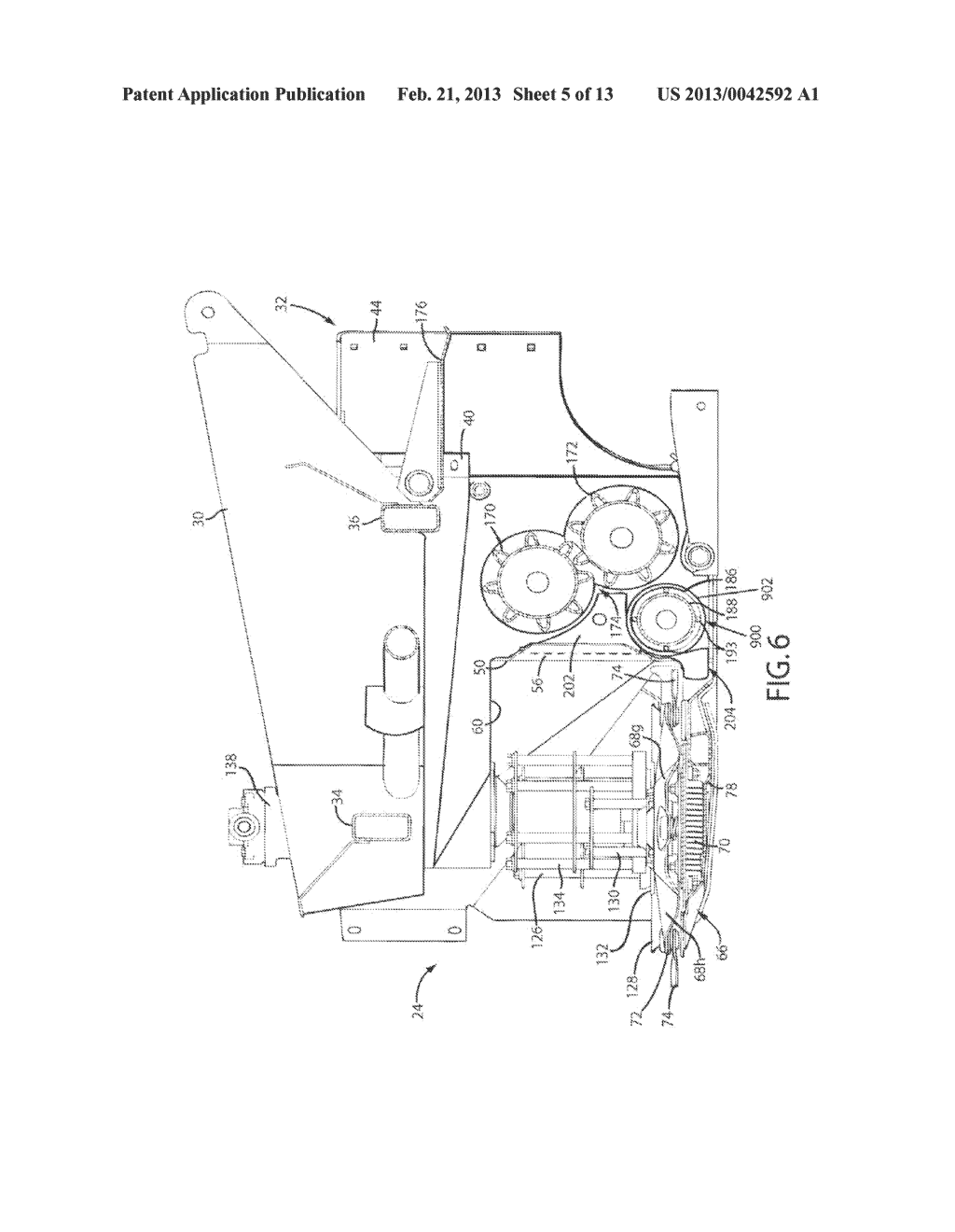 Feeding For Wide Cut Rotary Header Having Helper Roll - diagram, schematic, and image 06