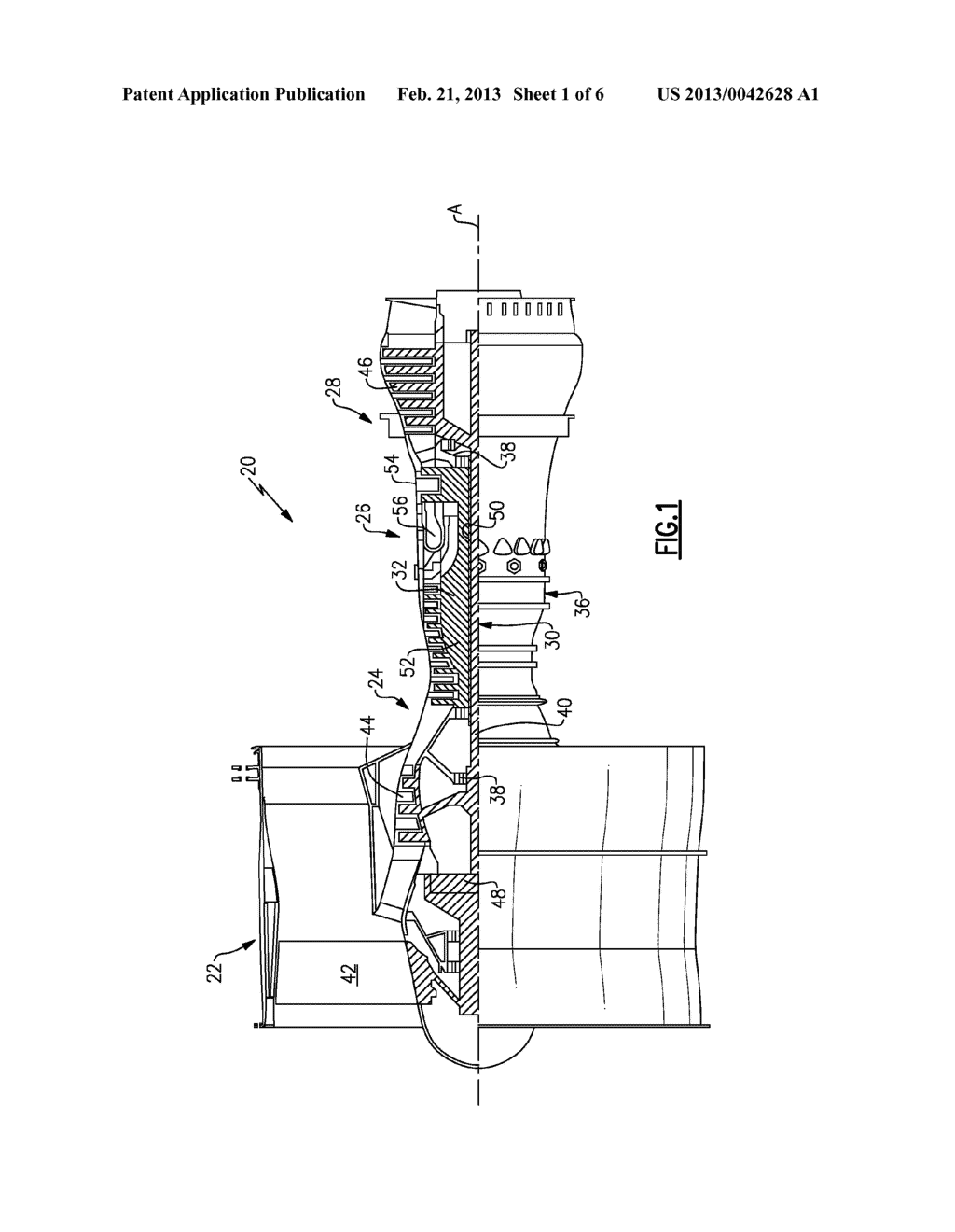 GAS TURBINE ENGINE INTERNAL COMPARTMENT STRUCTURE HAVING EGRESS FEATURE - diagram, schematic, and image 02