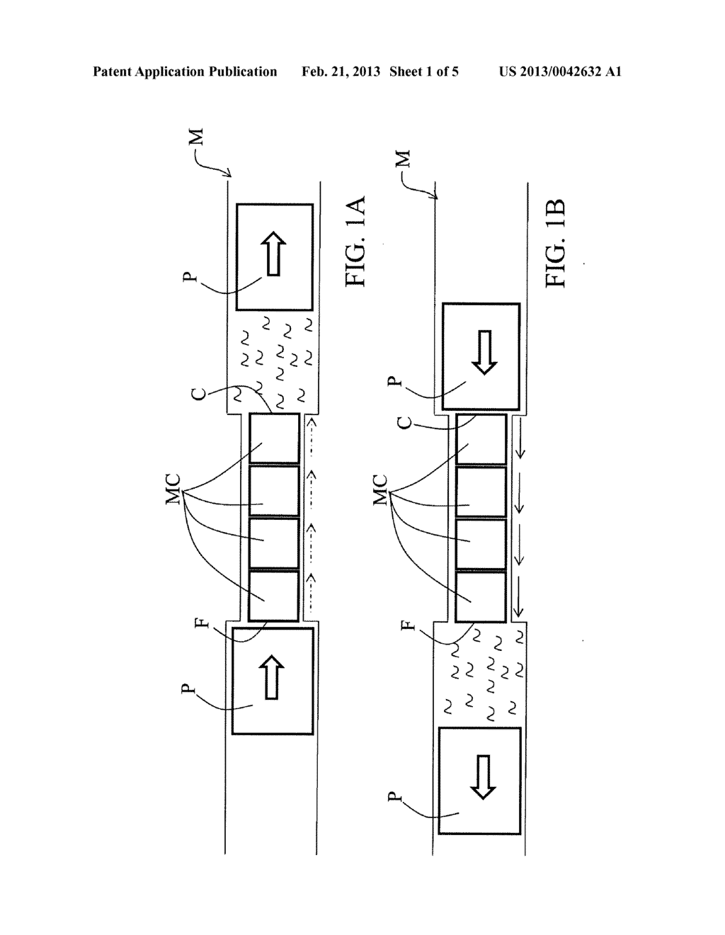 METHOD FOR GENERATING A THERMAL FLOW AND MAGNETOCALORIC THERMAL GENERATOR - diagram, schematic, and image 02