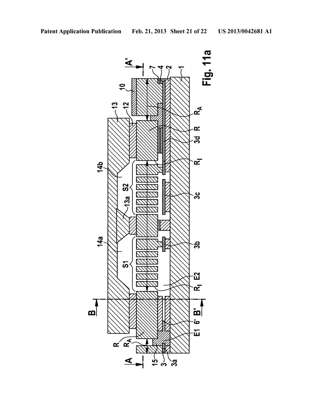 METHOD FOR MANUFACTURING A MICROMECHANICAL STRUCTURE, AND MICROMECHANICAL     STRUCTURE - diagram, schematic, and image 22