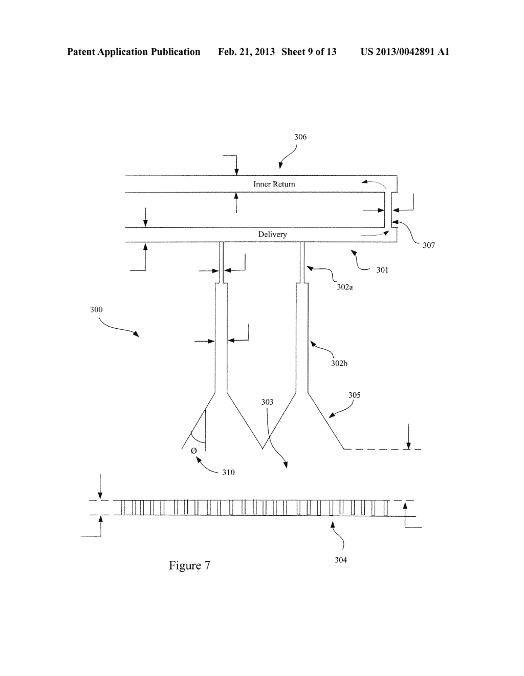 Method for Removing Bubbles from a Fluid Flowing Down Through a Plenum - diagram, schematic, and image 10