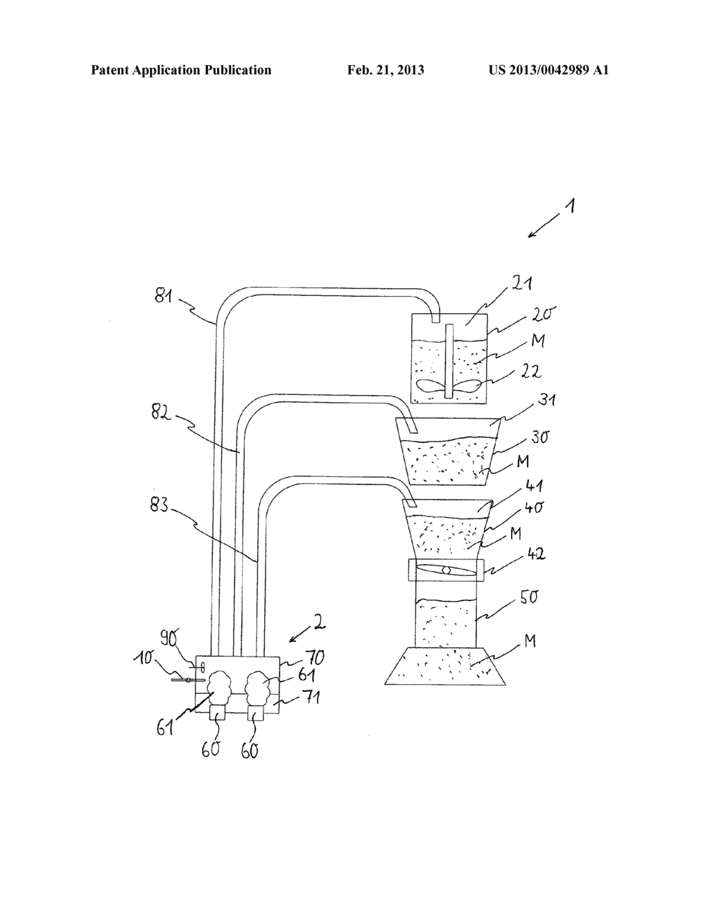 METHOD AND DEVICE BY WHICH MOULDING COMPOUND TO BE PROCESSED IS KEPT MOIST     DURING THE PRODUCTION OF MOULDS OR CORES - diagram, schematic, and image 02