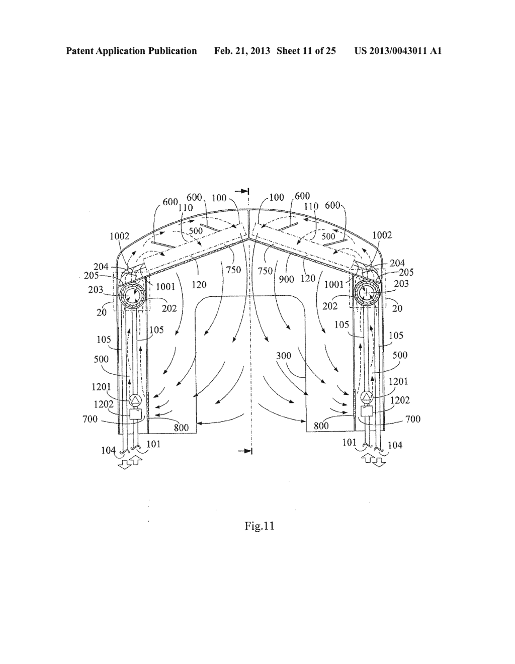 BUILDINGS HAVING THERMALLY ACTUATED AND PUMPED SECONDARY FLUID AS REFLUX - diagram, schematic, and image 12