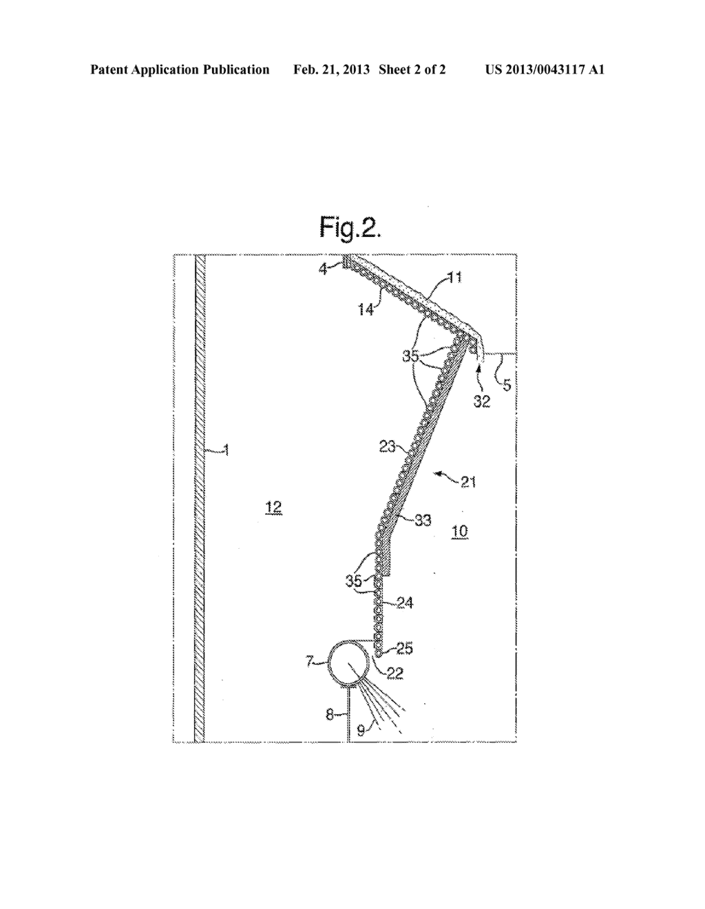 APPARATUS FOR GASIFYING A FUEL WITH A DRIPPER EDGE AND HEAT SHIELD - diagram, schematic, and image 03