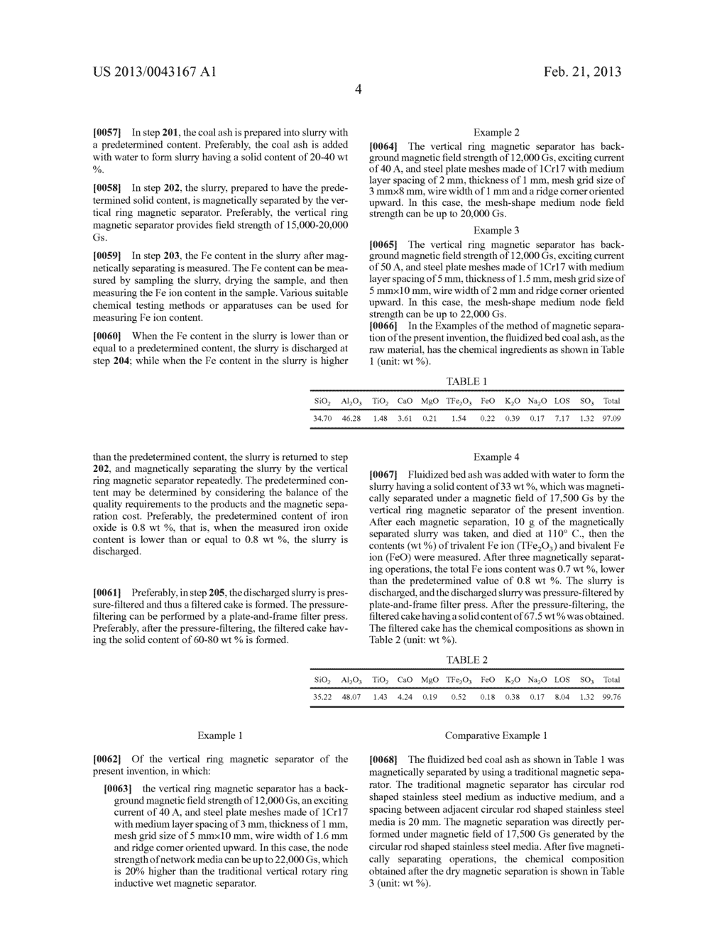 VERTICAL RING MAGNETIC SEPARATOR FOR DE-IRONING OF PULVERIZED COAL ASH AND     METHOD USING THE SAME - diagram, schematic, and image 10