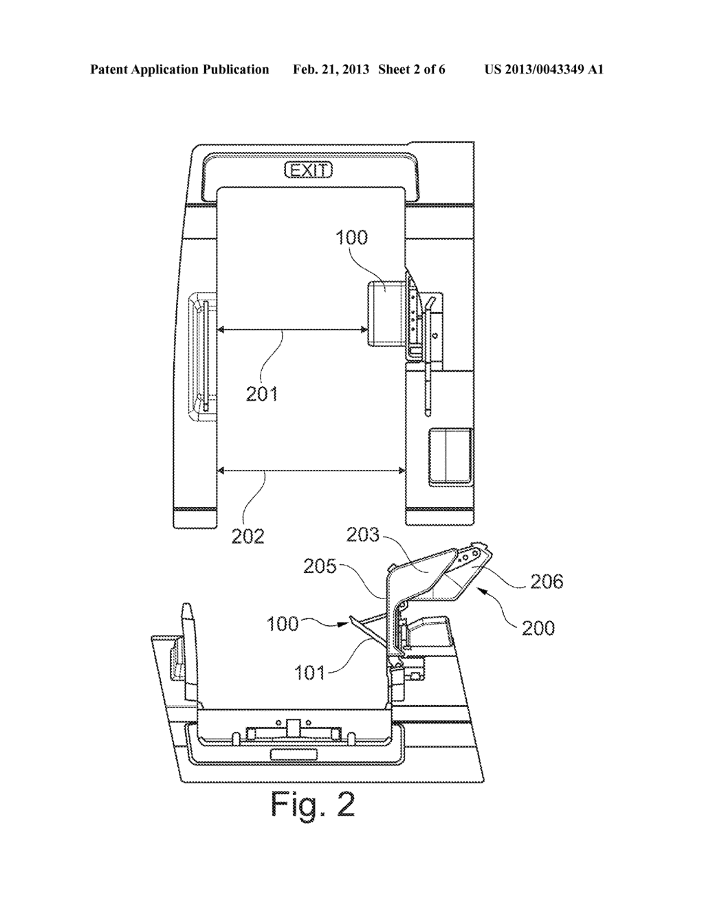 CARRIER ARM ARRANGEMENT, DOOR AND TRANSPORT MEANS - diagram, schematic, and image 03