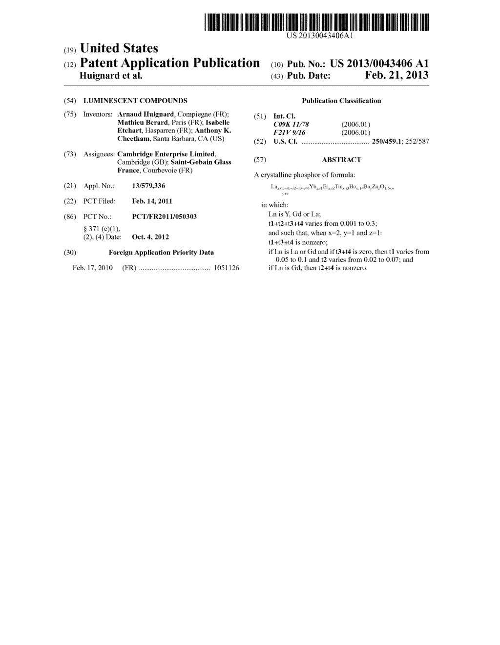 LUMINESCENT COMPOUNDS - diagram, schematic, and image 01