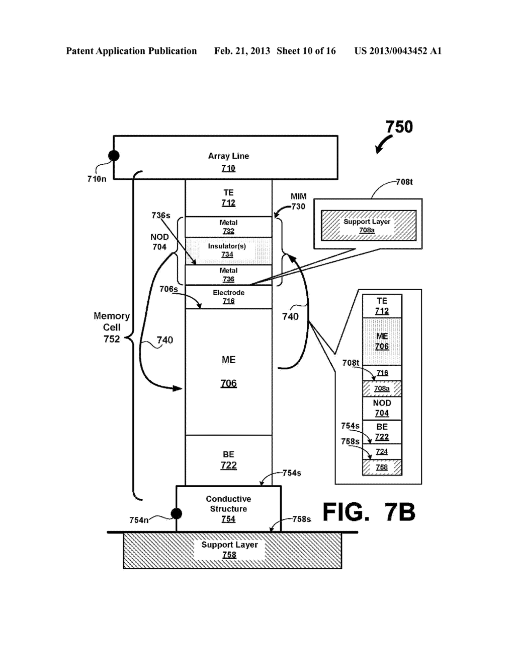 Structures And Methods For Facilitating Enhanced Cycling Endurance Of     Memory Accesses To Re-Writable Non Volatile Two Terminal Memory Elements - diagram, schematic, and image 11