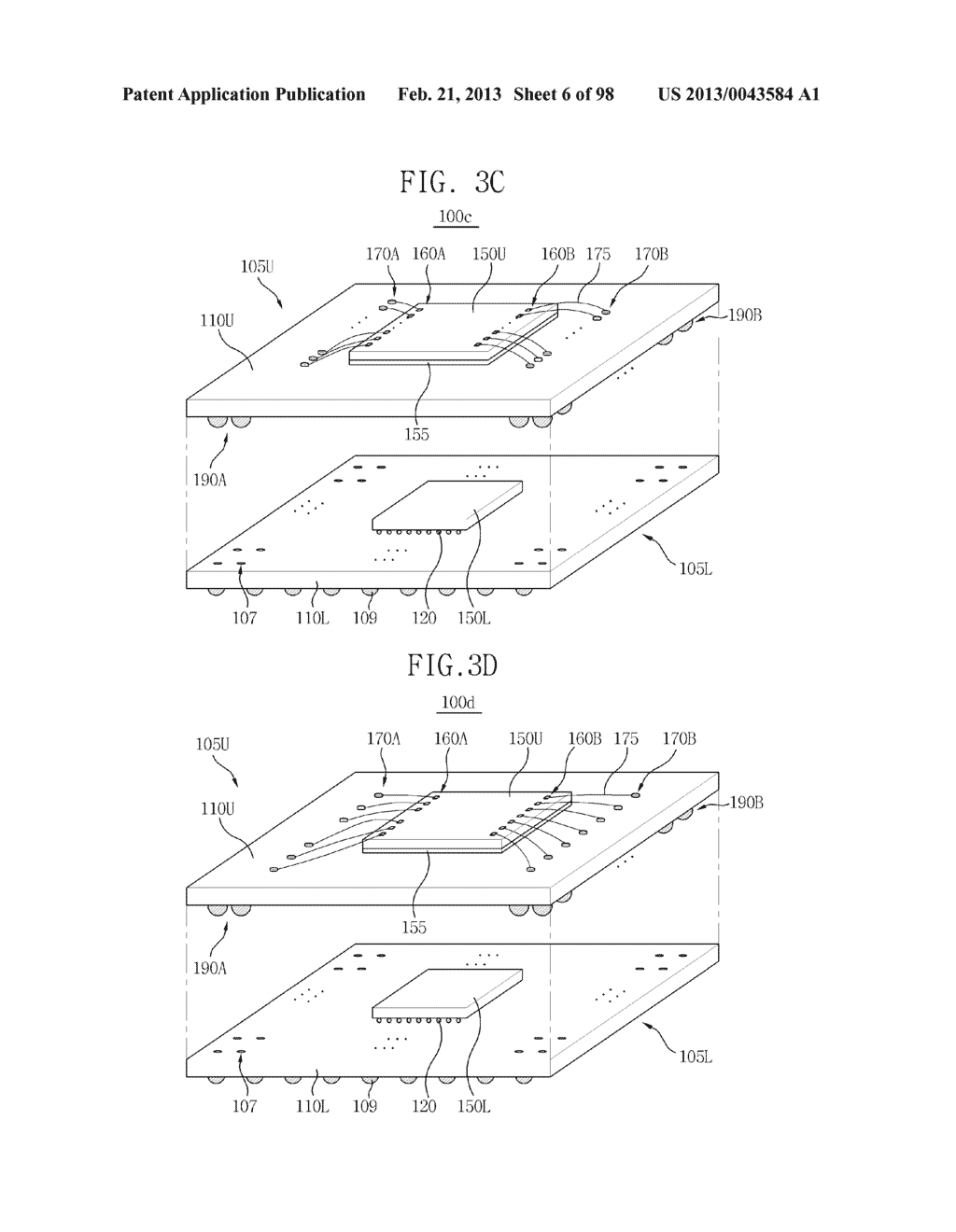 SEMICONDUCTOR DEVICES, PACKAGE SUBSTRATES, SEMICONDUCTOR PACKAGES, PACKAGE     STACK STRUCTURES, AND ELECTRONIC SYSTEMS HAVING FUNCTIONALLY ASYMMETRIC     CONDUCTIVE ELEMENTS - diagram, schematic, and image 07