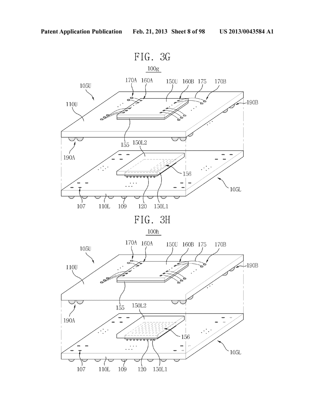 SEMICONDUCTOR DEVICES, PACKAGE SUBSTRATES, SEMICONDUCTOR PACKAGES, PACKAGE     STACK STRUCTURES, AND ELECTRONIC SYSTEMS HAVING FUNCTIONALLY ASYMMETRIC     CONDUCTIVE ELEMENTS - diagram, schematic, and image 09