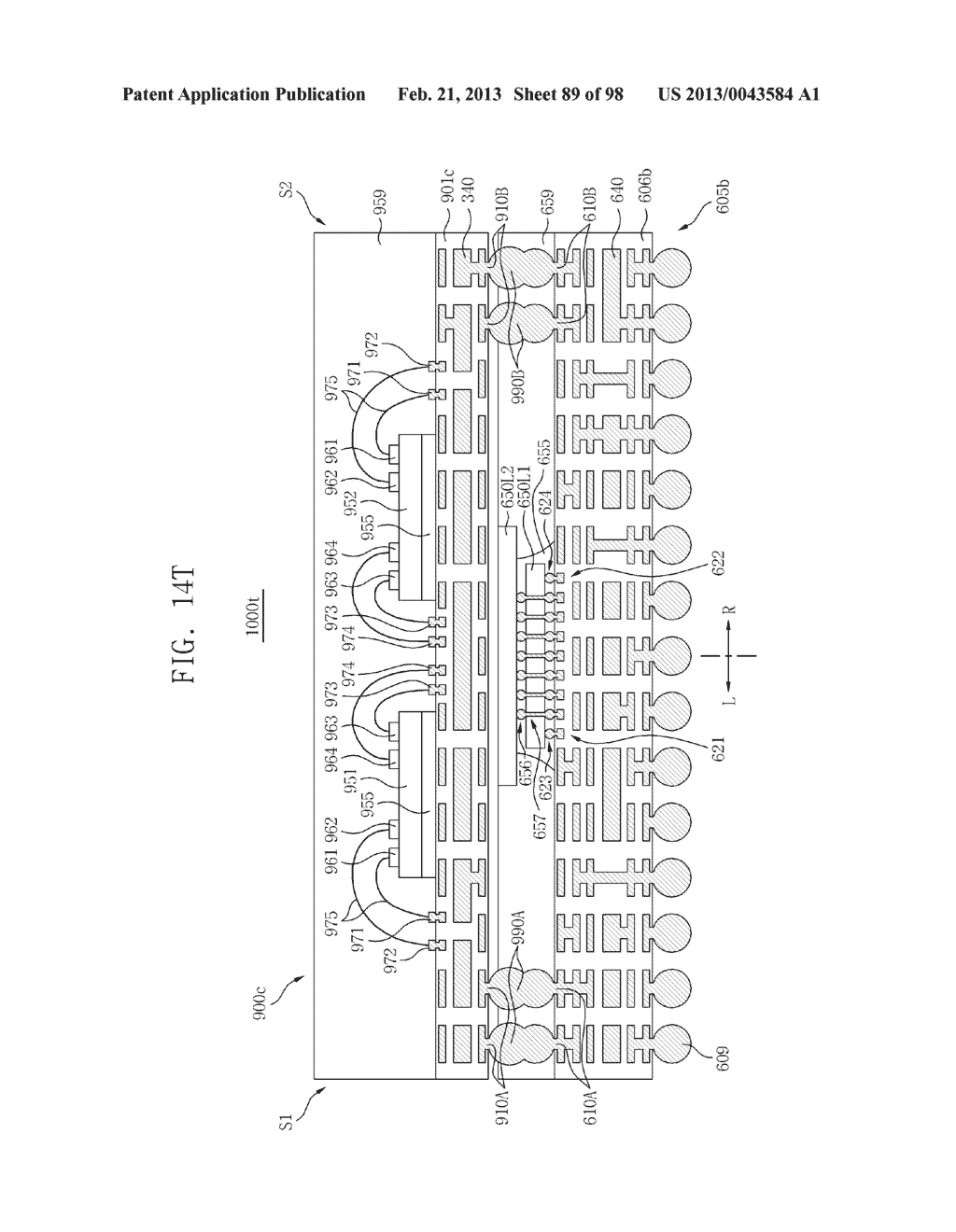 SEMICONDUCTOR DEVICES, PACKAGE SUBSTRATES, SEMICONDUCTOR PACKAGES, PACKAGE     STACK STRUCTURES, AND ELECTRONIC SYSTEMS HAVING FUNCTIONALLY ASYMMETRIC     CONDUCTIVE ELEMENTS - diagram, schematic, and image 90