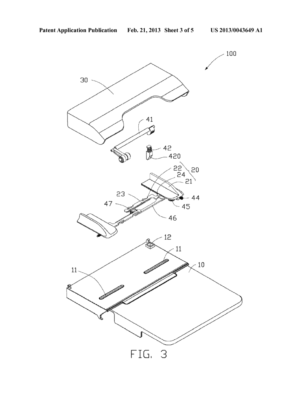 INPUT TRAY CAPABLE OF ALIGNING PAPER - diagram, schematic, and image 04