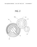 WIND TURBINE WITH DISCRETELY VARIABLE DIAMETER GEAR BOX diagram and image