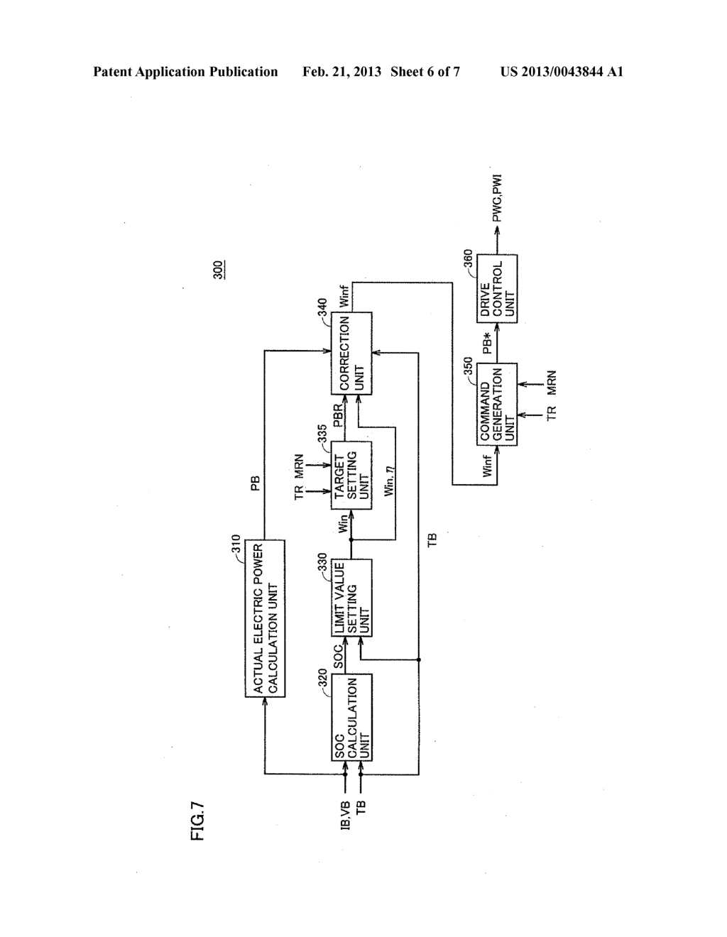 CONTROL DEVICE FOR ELECTRIC POWER STORAGE DEVICE AND VEHICLE EQUIPPED WITH     THE SAME - diagram, schematic, and image 07