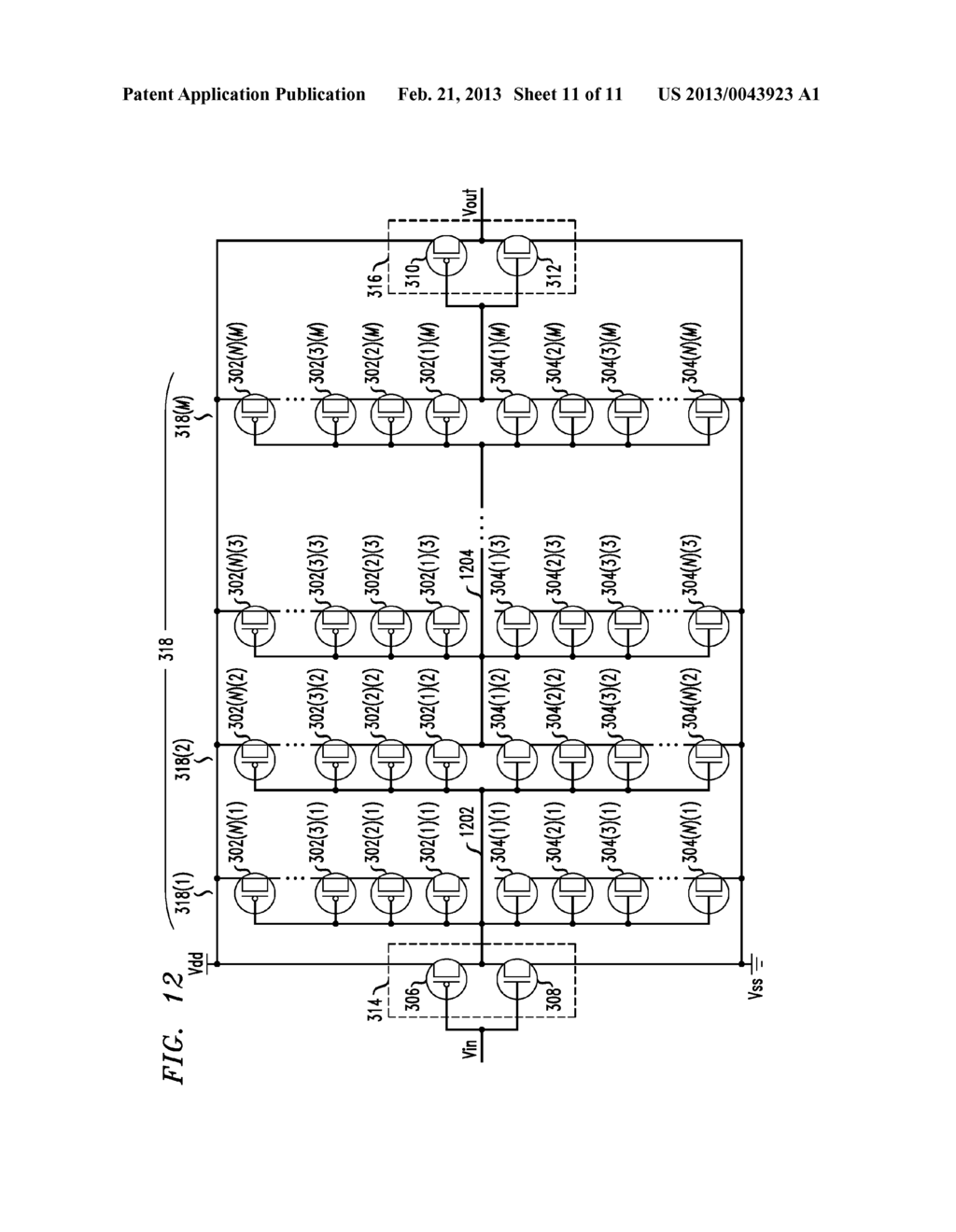 UNIFORM-FOOTPRINT PROGRAMMABLE MULTI-STAGE DELAY CELL - diagram, schematic, and image 12