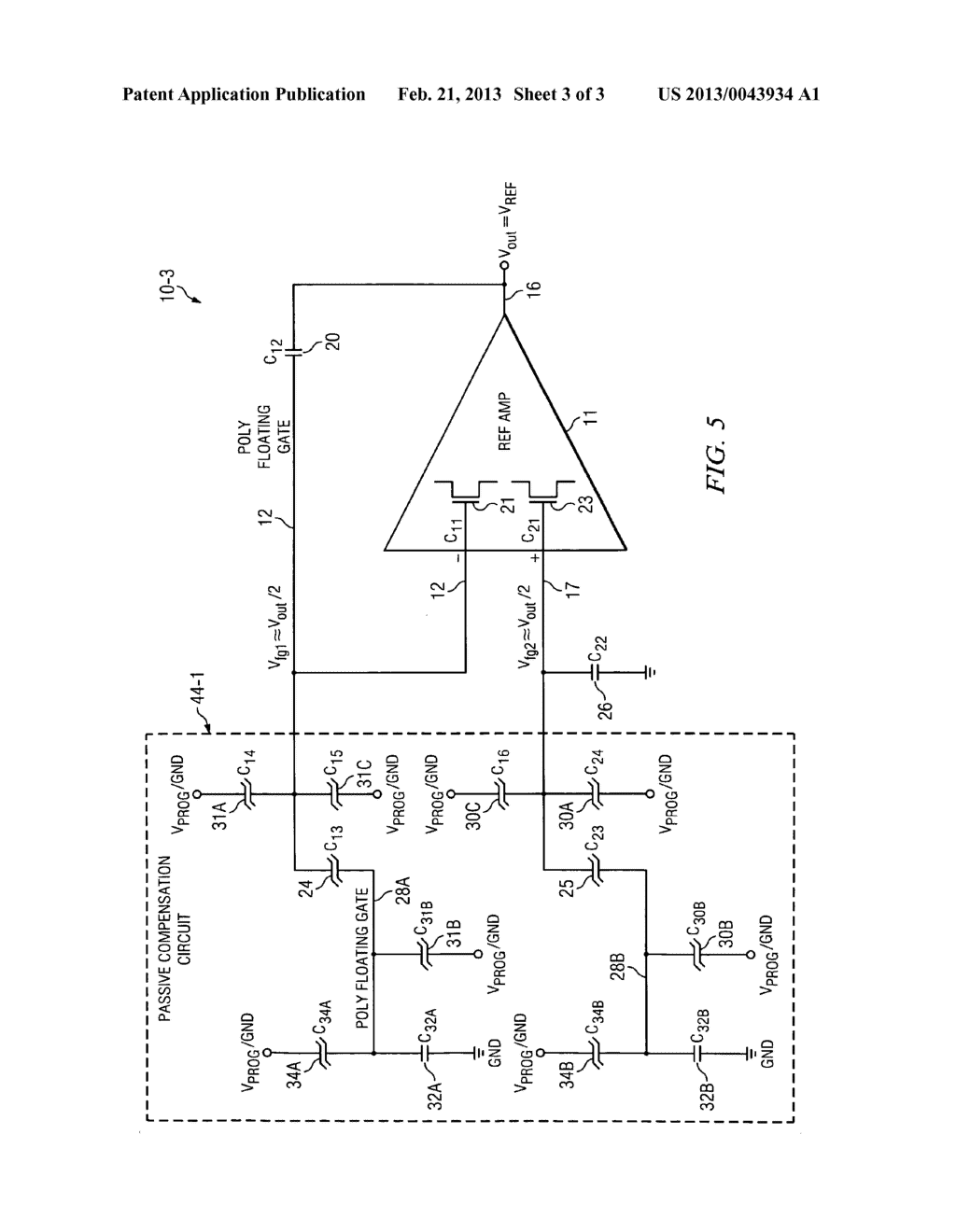 Analog floating gate charge loss compensation circuitry and method - diagram, schematic, and image 04