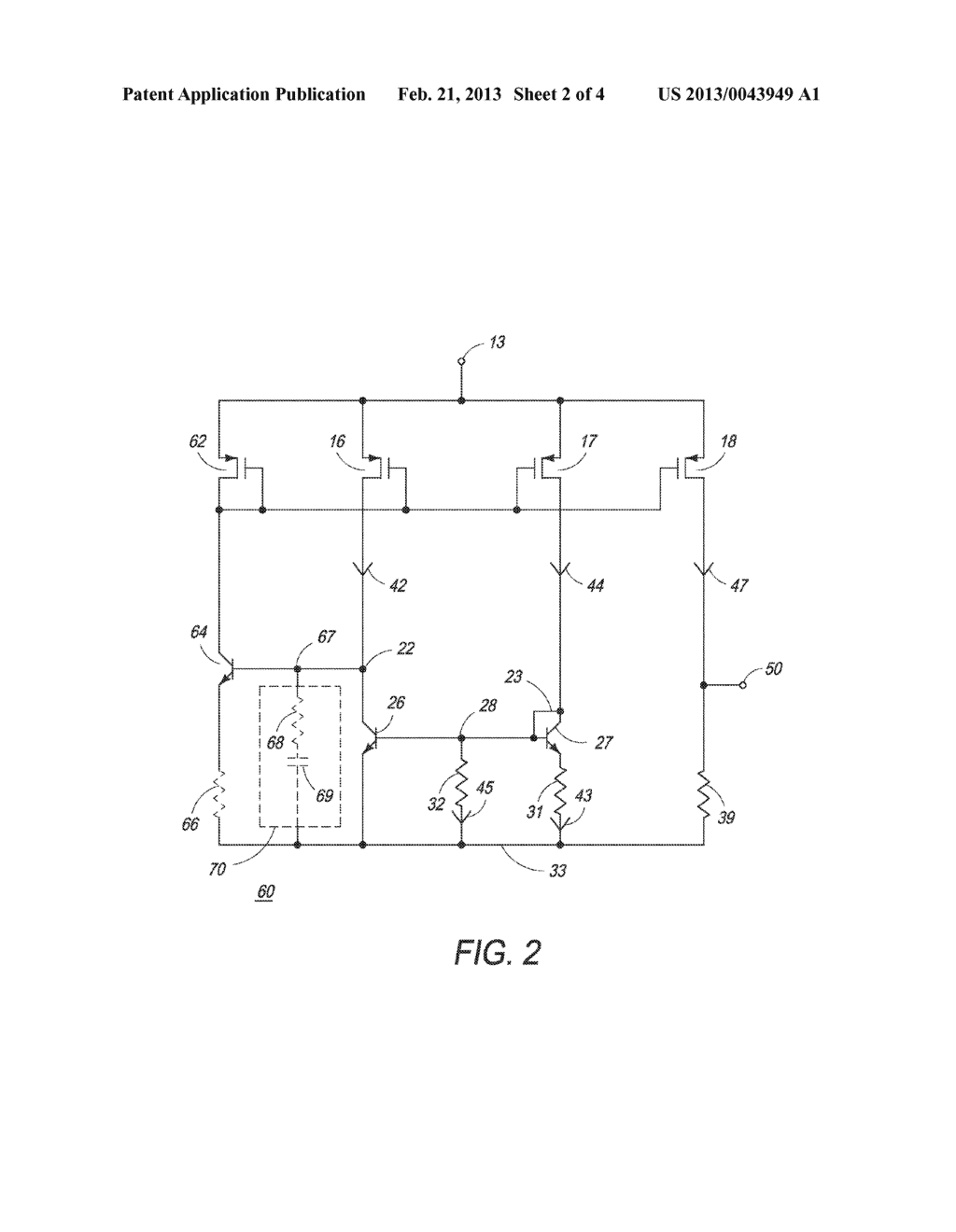 METHOD OF FORMING A CIRCUIT HAVING A VOLTAGE REFERENCE AND STRUCTURE     THEREFOR - diagram, schematic, and image 03