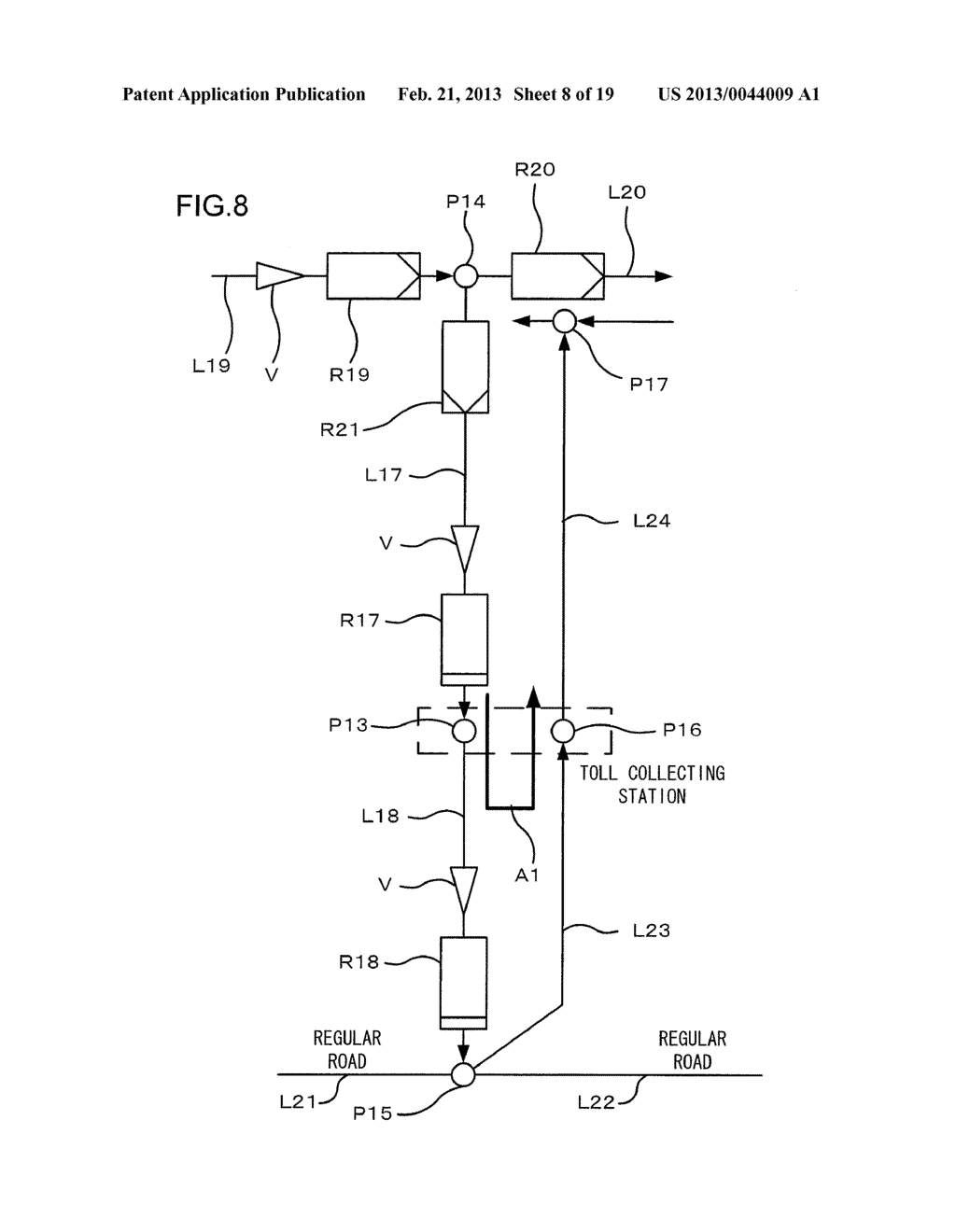 Vehicle Wrong-Way Travel Detection Device - diagram, schematic, and image 09