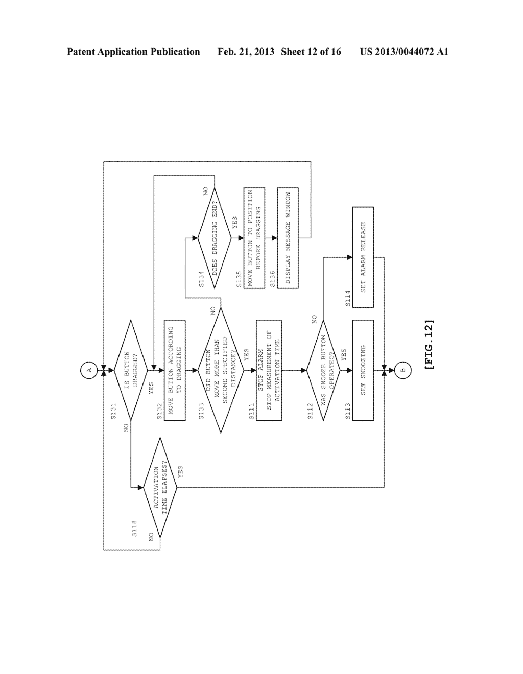 MOBILE TERMINAL DEVICE, STORAGE MEDIUM AND NOTIFICATION CONTROL METHOD - diagram, schematic, and image 13