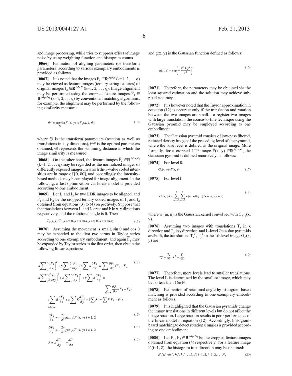 METHOD AND DEVICE FOR ALIGNING A PLURALITY OF DIGITAL PICTURES - diagram, schematic, and image 12