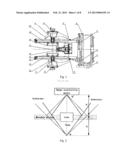 LASER ALIGNMENT DEVICE WITH A MOVABLE MIRROR, LASER-TARGET ALIGNMENT     SENSOR WITH MOVABLE MIRRORS AND LASER ALIGNMENT METHOD diagram and image