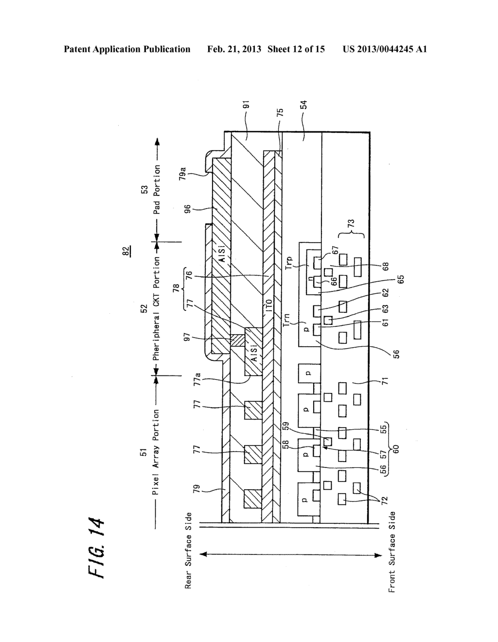 SOLID-STATE IMAGER DEVICE, DRIVE METHOD OF SOLID-STATE IMAGER DEVICE AND     CAMERA APPARATUS - diagram, schematic, and image 13