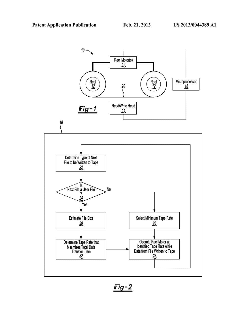 DATA FILE INFORMATION BASED SELECTION OF TAPE DRIVE TAPE SPEED - diagram, schematic, and image 02