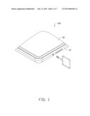 CHIP CARD HOLDING MECHANISM AND PORTABLE ELECTRONIC DEVICE USING THE SAME diagram and image