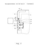 CHIP CARD HOLDING MECHANISM AND PORTABLE ELECTRONIC DEVICE USING THE SAME diagram and image